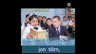 ONA TILIM - Axmad Haydarov she'ri va musiqasi (MINUS) #minus #musiqa #maktab #maktabtv #bolalar #100