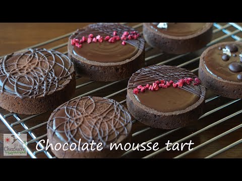 バレンタイン可愛く飾る✨チョコタルトの作り方/How to make chocolate tart