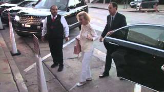 Barbara Davis outside Craig's Restaurant in West Hollywood