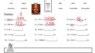 Converting Metric Units using King Henry