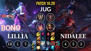 KT Bono Lillia vs Nidalee Jungle - KR Patch 10.20