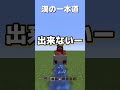 人生の一本道を突き進む漢【マイクラあるある 小技 裏技】 #shorts