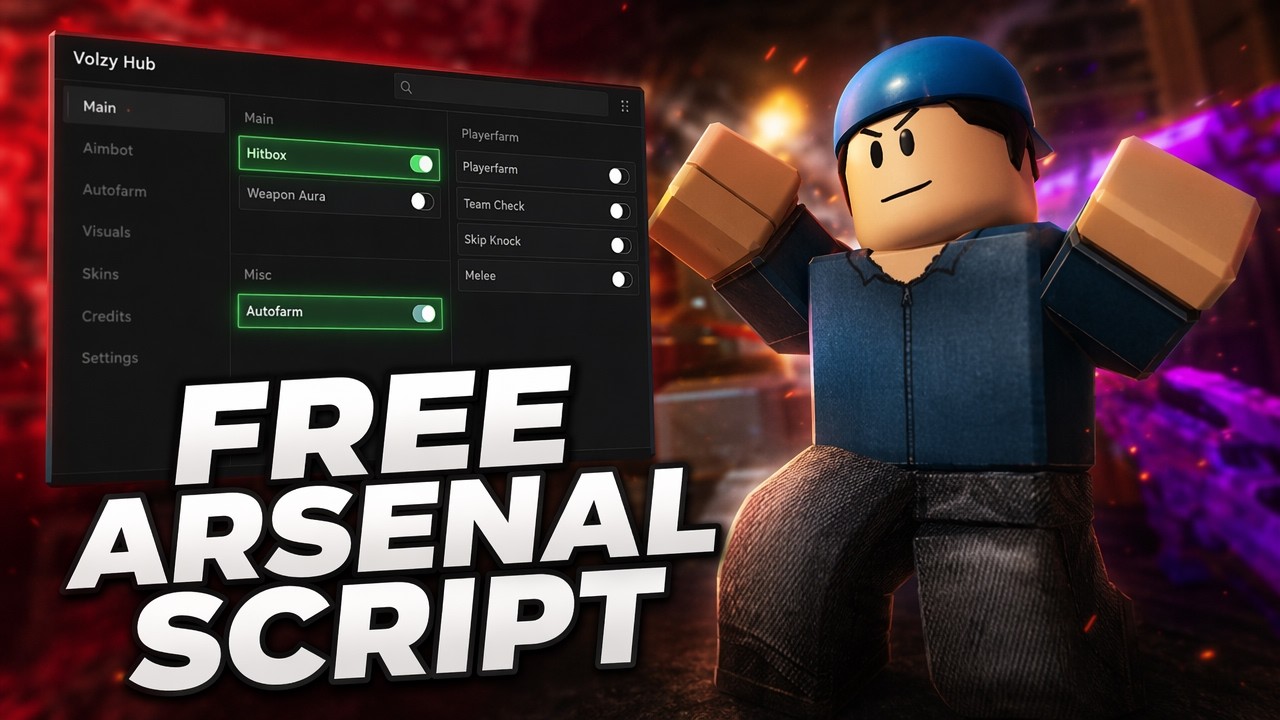 2026 Roblox Arsenal Script Keyless GUI AUTOFARM HITBOX ESP FLY 