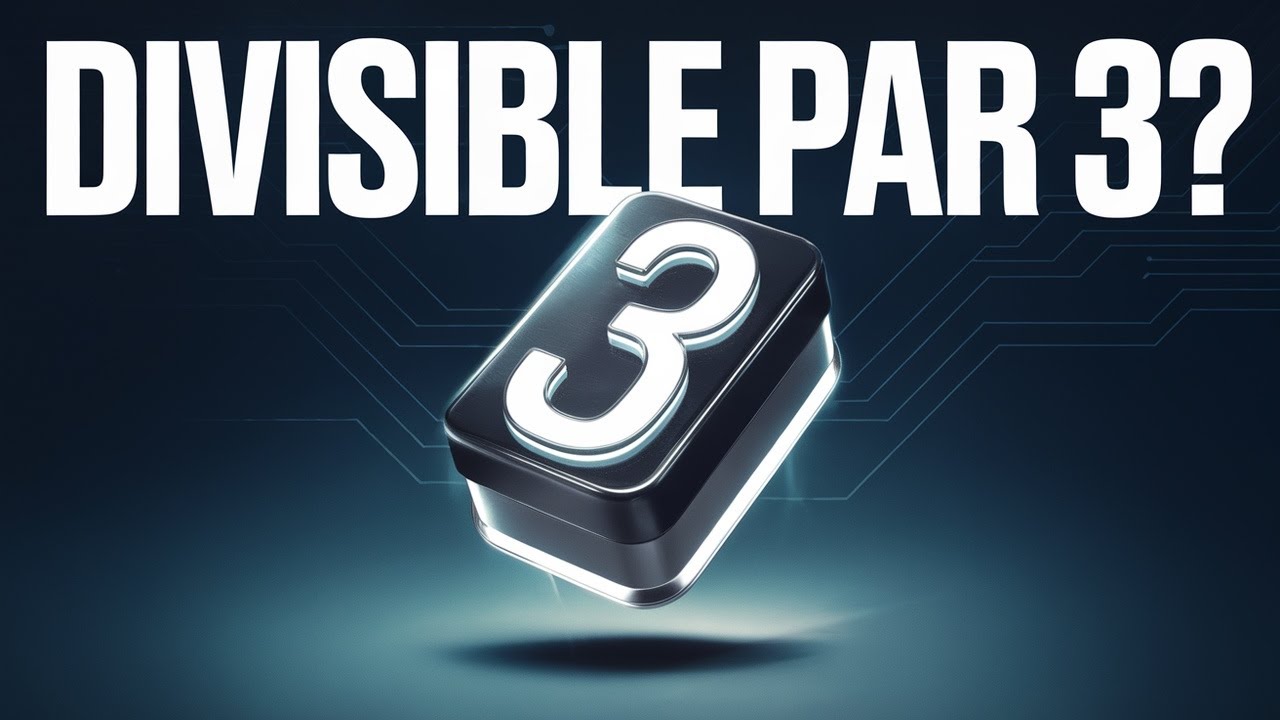 Comment savoir si un nombre est divisible par 3 - YouTube