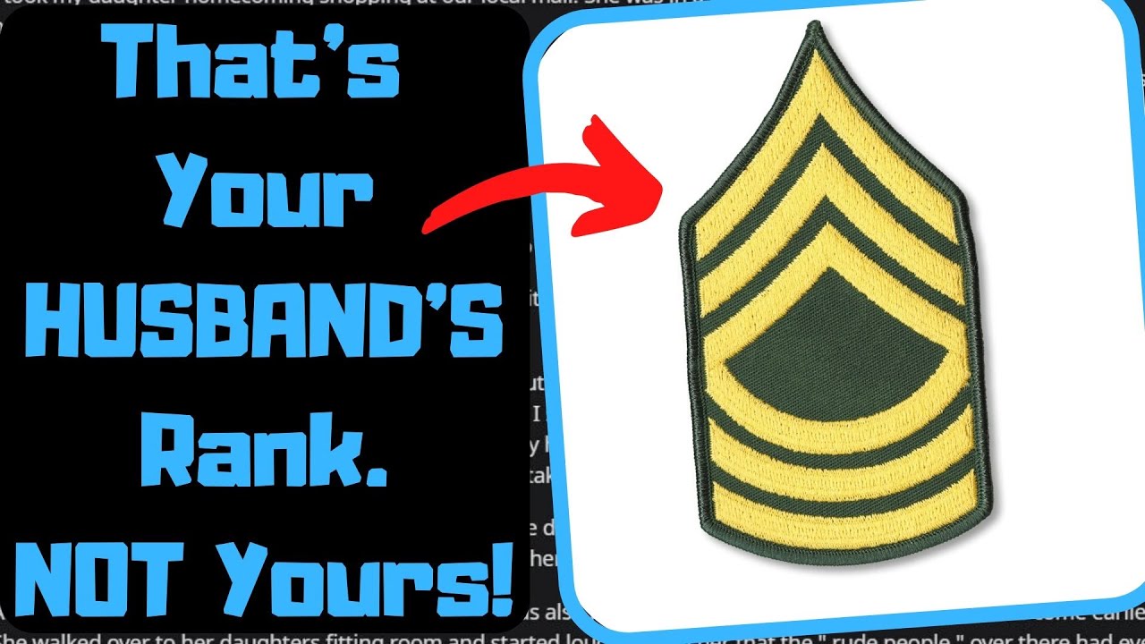 r/EntitledPeople — Женщина с титулом считает, что воинское звание её мужа принадлежит ей. OOF...