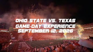 Information Ohio State Vs. Texas Game-Day Experience. September 12, 2026 News