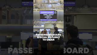 Passengers board special SQ flight to Middle East