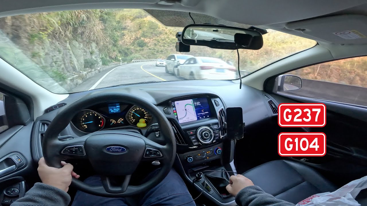 From Pingnan to Ningde, Immersive Driving FORD Focus 1.6MT in Fujian China