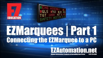 Connecting an EZMarquee to A Computer and Sending Messages over Serial