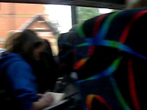 Claire and Louise present Wonderwall on Stamford Bus
