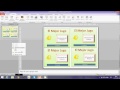 folleto y tarjeta con power point