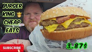 Burger King  cheap mukbang.  when you only  have a few buck$..