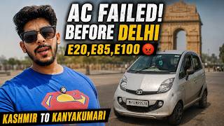 Tata Nano AC Failed Before Delhi 😨 Unnao to Gurugram Ganga Expressway | Mileage Drop K2K Day 2