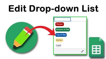 How to add and edit drop down list in google sheets