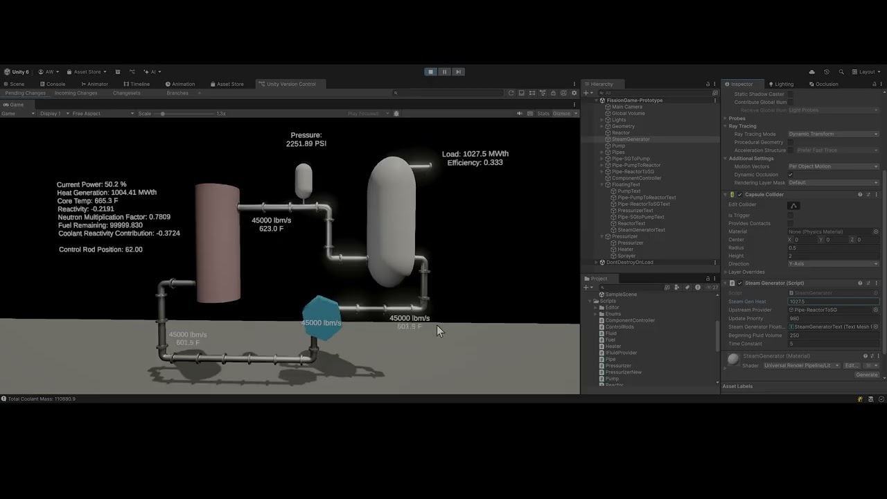 Nuclear Power - Reactor Coolant Loop Simulation (PWR) - YouTube