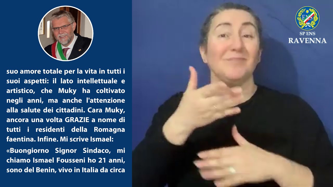 Video Traduzione LIS con il Sindaco
