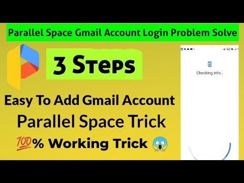 Parallel Space Gmail Account Login Problem Solve Trick ! 100% Working Method login Problem Solve.