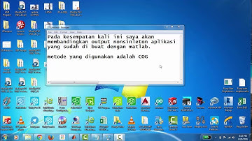 Comparison Fuzzy Output Non singleton with Matlab