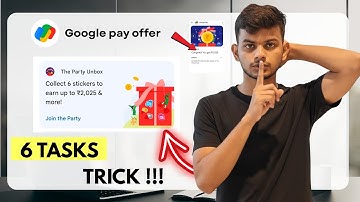 Gpay upto ₹2,025 Cashback offer | Google pay Collect 6 stickers offer | Gpay New offer