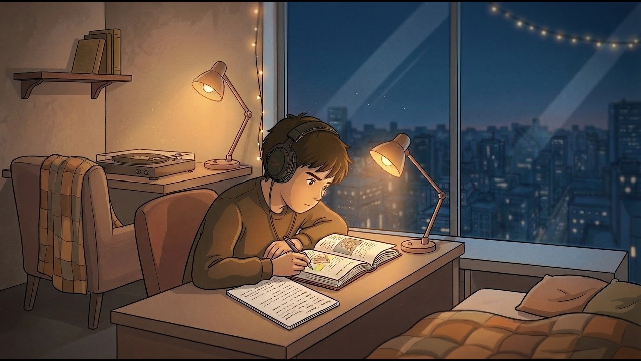 Late Night Study Session 🌙 | 2h of Lofi Music | Minimalist Lofi Beats to Focus & Relax