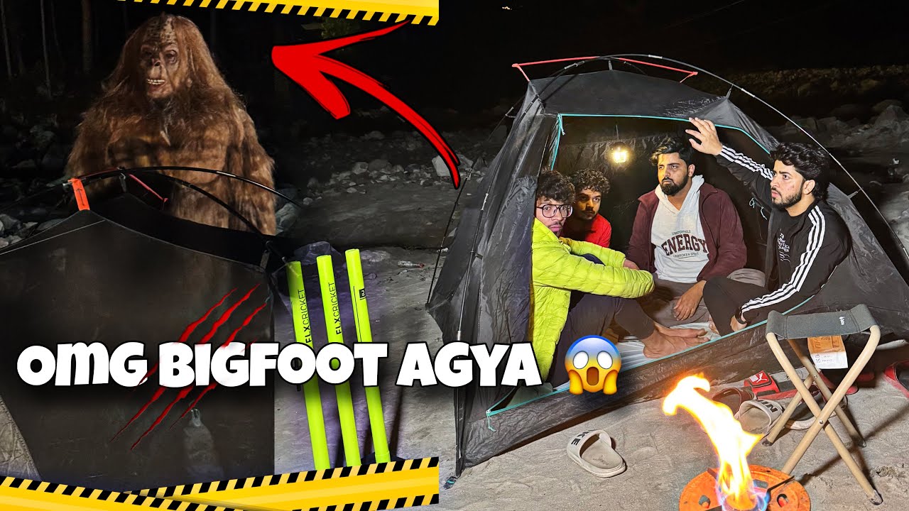 Camping 🏕️ pe ye Kya aagya 😨👣 jungle mai