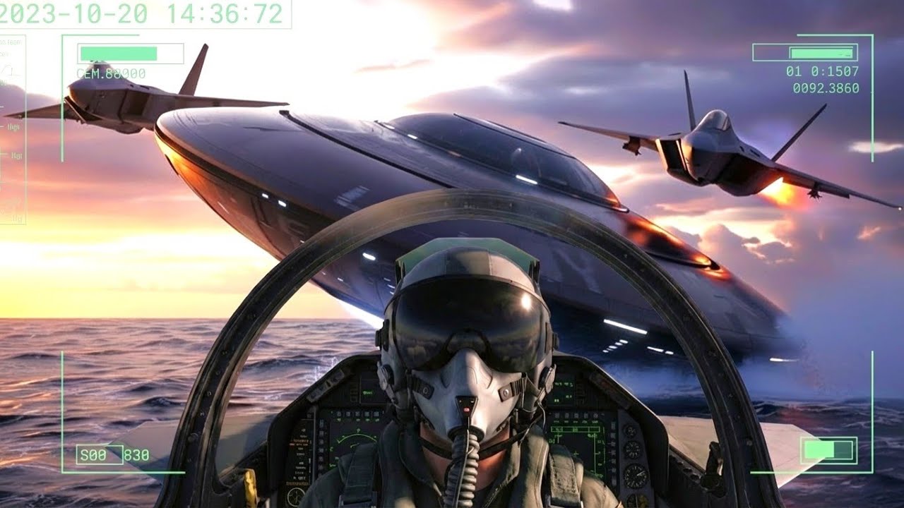 Fighter Jet Chase UFO Over Atlantic Ocean!