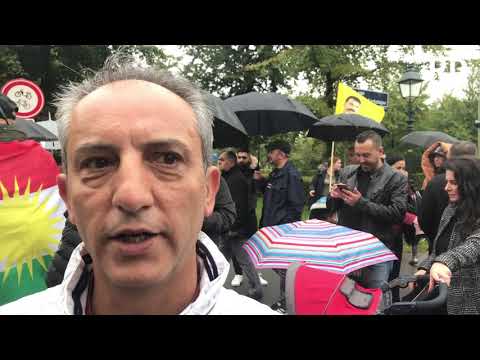 Koerden demonstreren tegen Turkije om oorlog in Syrië