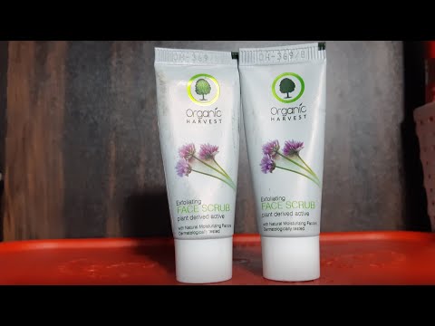 Organic harvest exfoliating face scrub review | Must watch before buy |