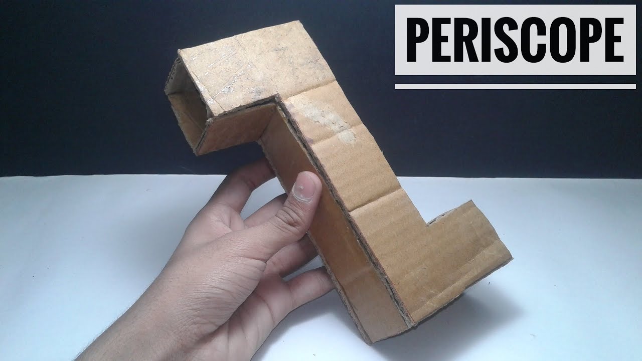 How To Make Simple Periscope From Cardboard and Mirrors || Periscope -  YouTube