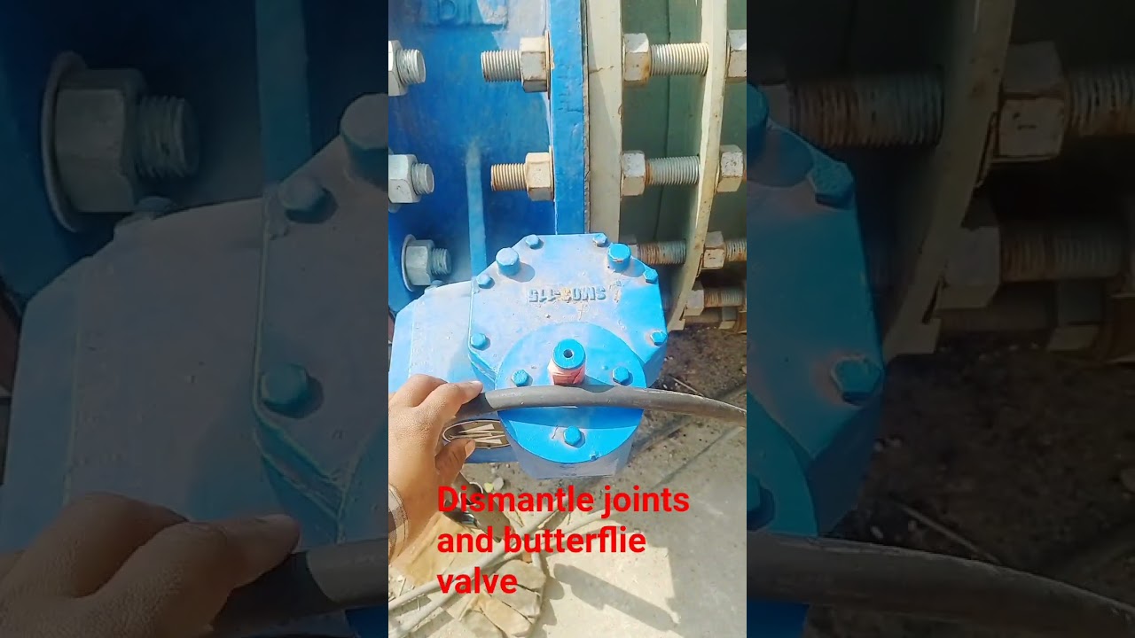 butterfly valve and dismantle joints 