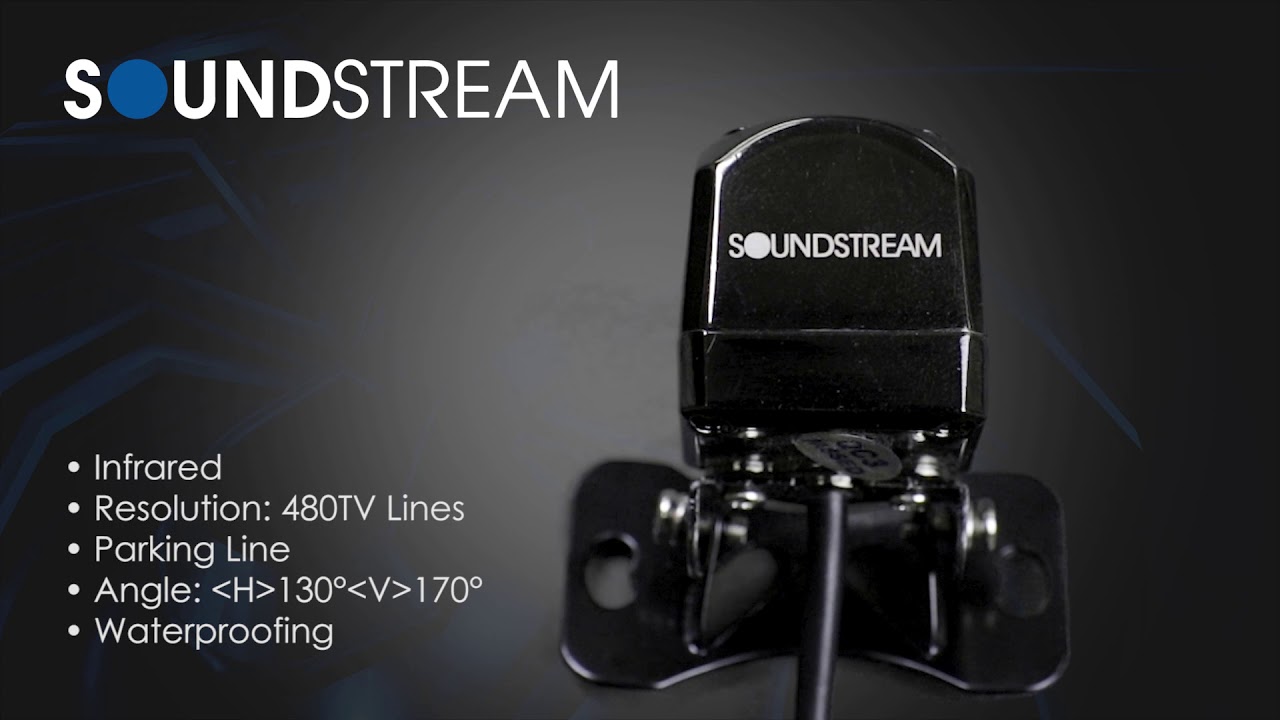 Soundstream Reverse Camera Soundstream Wide Angle Rear View Camera with Infrared RX.N310 - YouTube