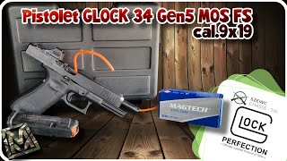 Pistolet Glock 34 Gen5 mos 9x19mm holosun scs ! du Glock comme on les aiment !