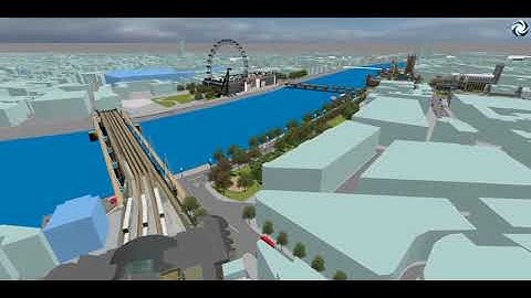 Aimsun dynamic 3D aerial view over London 144493350