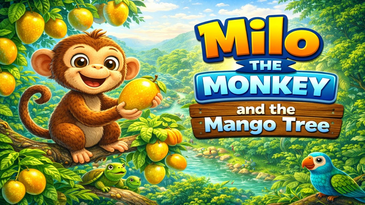 Story Time For Kids - Milo The Monkey And The Mango Tree