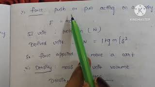 Explain Derived physical quantities in telugu || physics 
