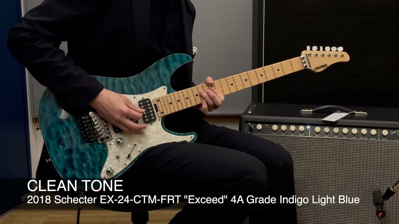 SCHECTER EX-24-CTM-FRT BKTQ レフティモデル 超希少 2018 Schecter EX-24-CTM-FRT 