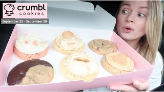 CRUMBL COOKIES | Banana Cream Pie, Pumpkin Cheesecake, Brookie, Pink Velvet Cake