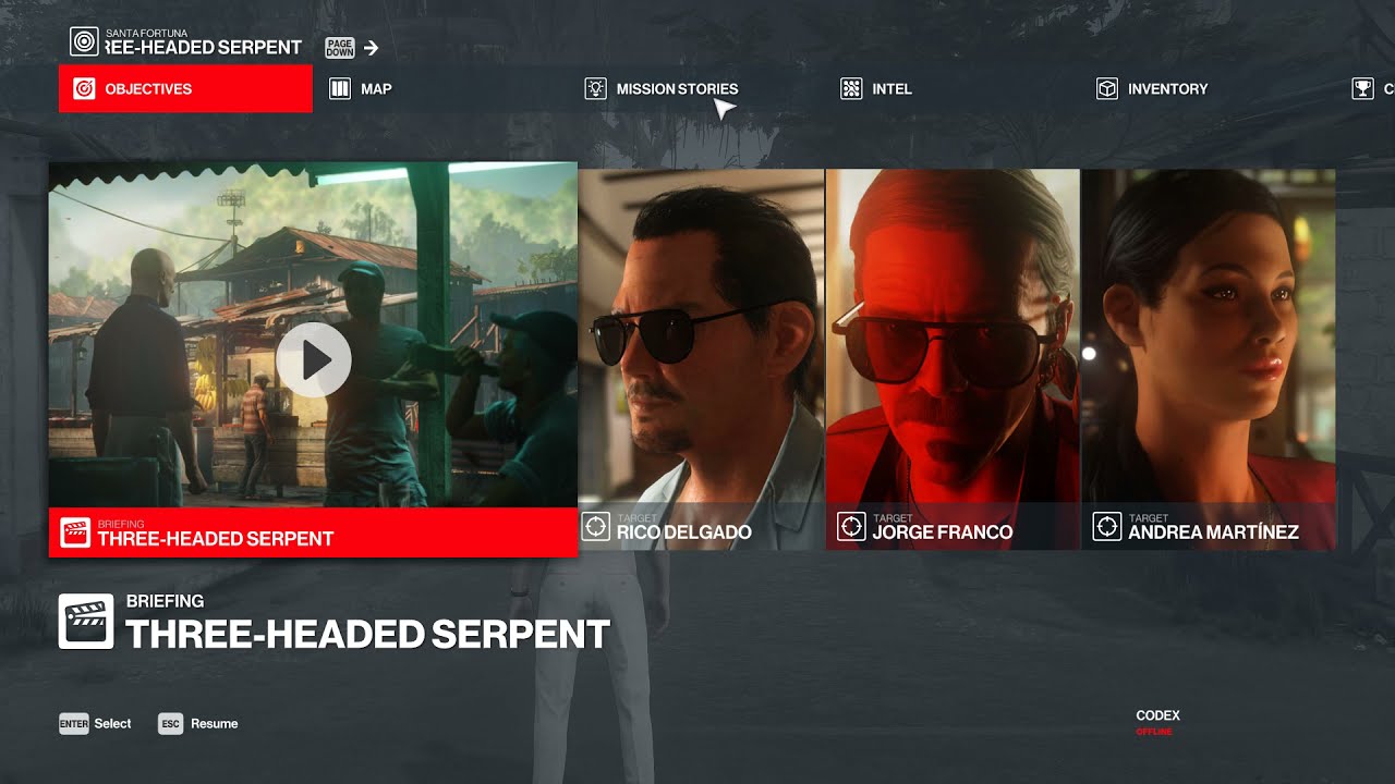 Hitman 2 (The Backpacker) Three Headed Serpent , Eliminate Jorge Franco