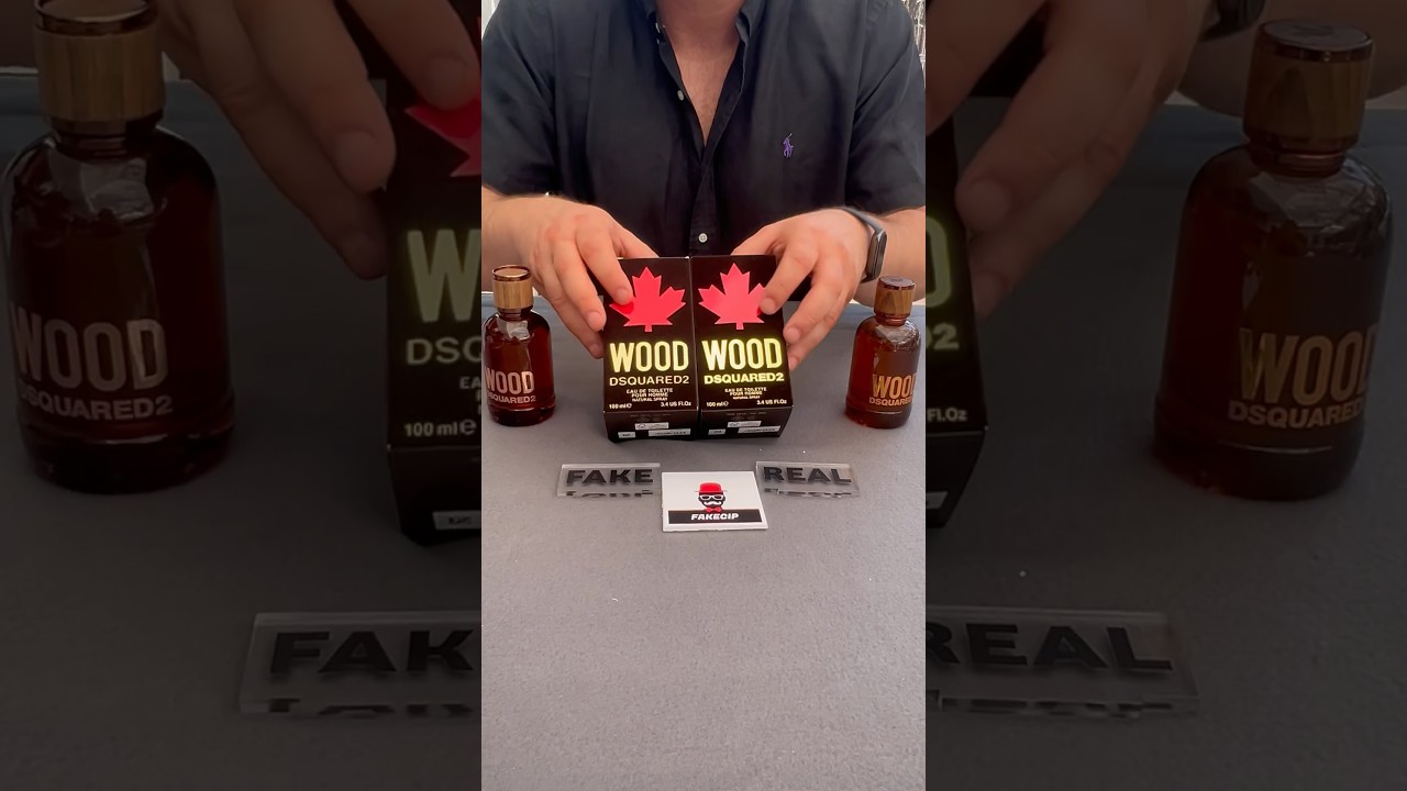 Fake vs Real Dsquared2 Original Wood Perfume