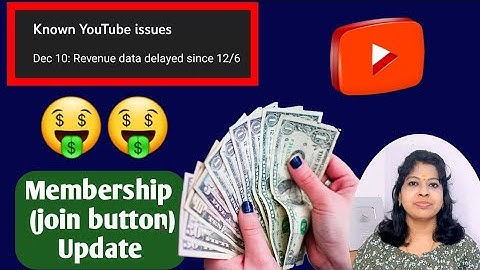 Youtube membership update & Revenue issue tamil  / Known youtube issue December 10