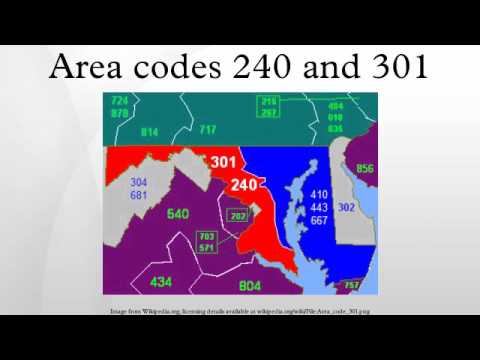 Area Codes 240 And 301 Youtube