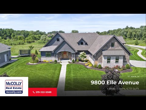 9800 Elle Avenue, St John, IN home video tour
