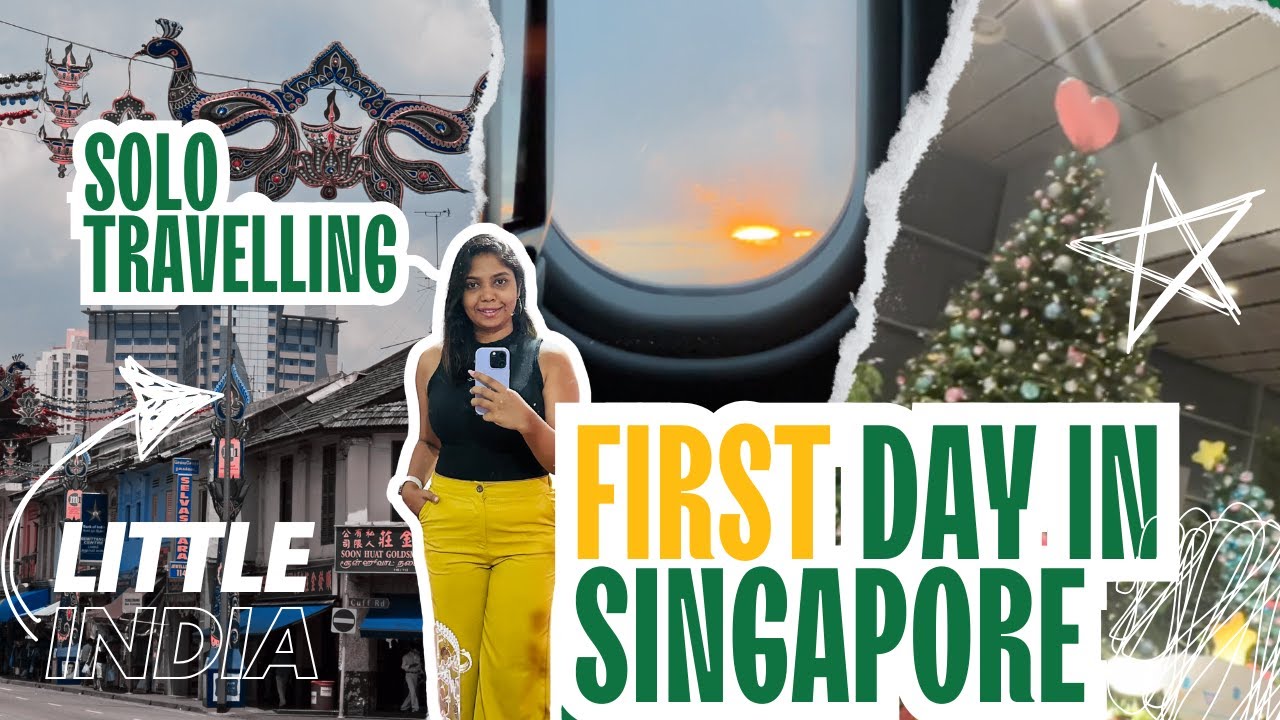 First Time තනියම Singapore ගියා | Little India බලන්න යන් | පැය 24ම open shopping mall එක 🧿✈️