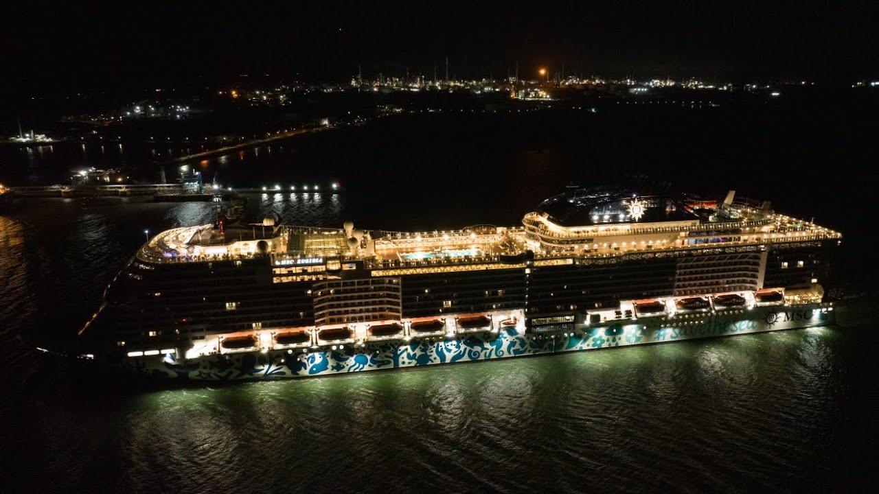 MSC EURIBIA  southampton maidan voyage departure 13.10.2023 4K UHD 30FPS