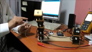 Controlling the SR518 servo with Flex force sensor