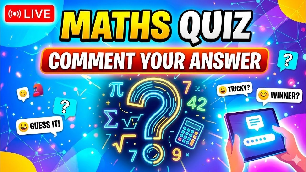 Maths Quiz 🙏😜 | Comment your Answer 😎 #live #guesstheanswer #viral