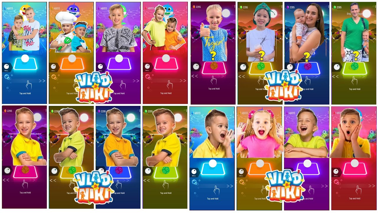 Vlad & Niki - Coffin Dance Song 🎶 Tiles Hop Edm Rush Game 🎮 Who is Best?