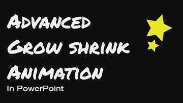 how to use Grow Shrink Animation effect