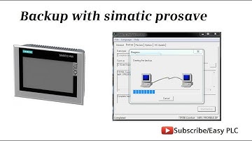 Simatic TP700 Touch Panel Backup with Simatic Prosave