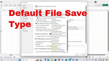 How to Change The Default File Type That Excel Saves In! #msexcel #tutorial #howto #settings